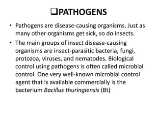 Pathogen Control Biological control of pest | PPTX