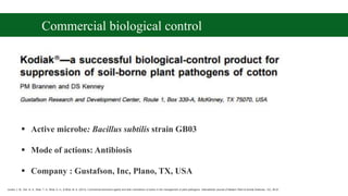 Biological control of plant pathogens | PPTX