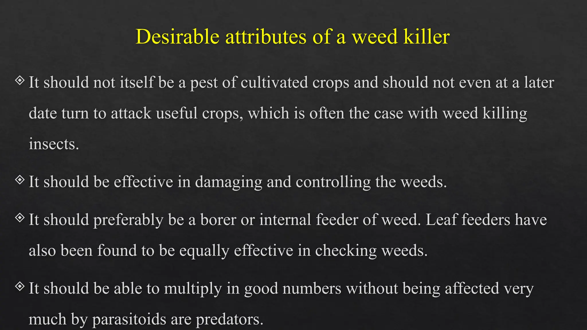 Biological control of weeds using insects- Arshima Shaji V | PPTX