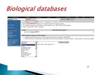Biological databases | PPTX