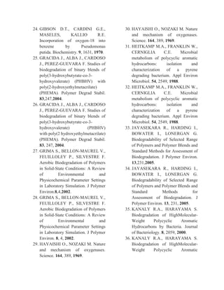Biological degradation of synthetic polymer | PDF