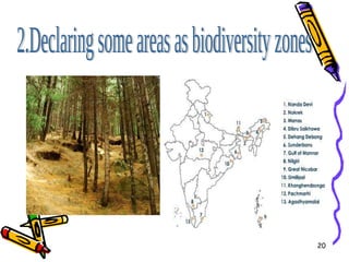 2.Declaring some areas as biodiversity zones 