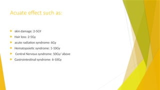 Radiobiology: Biological effect of radiation.pptx