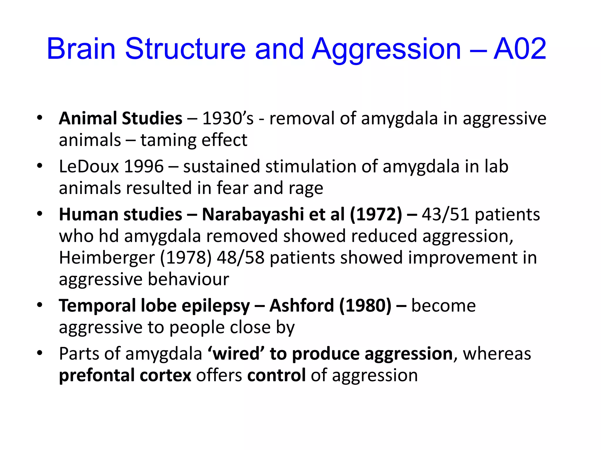 Although there would be ethical issues associated with giving people drugs simply to alleviate aggression (ie. for social control) , or male castration, even if it may be in the interests of multiple parties