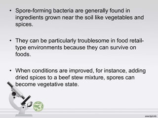 Spore Food Biological Hazard.ppt