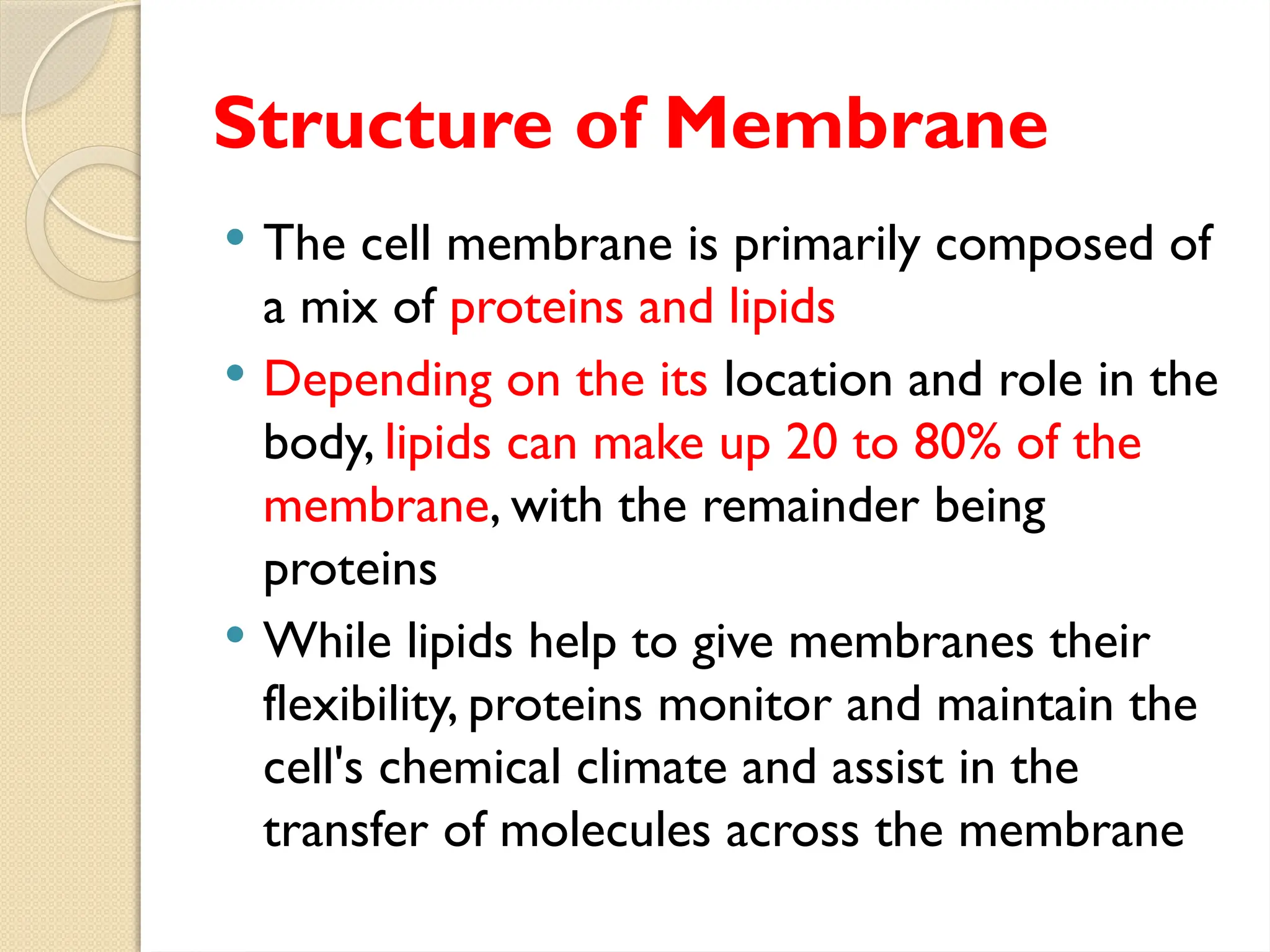 cell membranes and their structure and function | PPTX