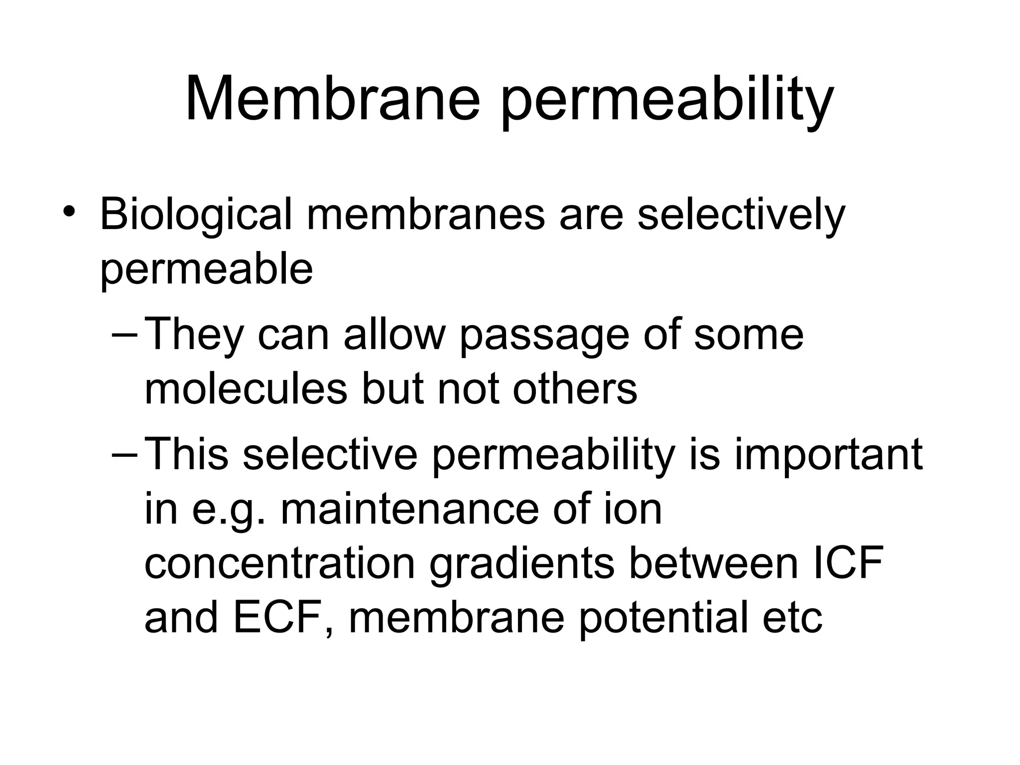 Biological membranes | PPT