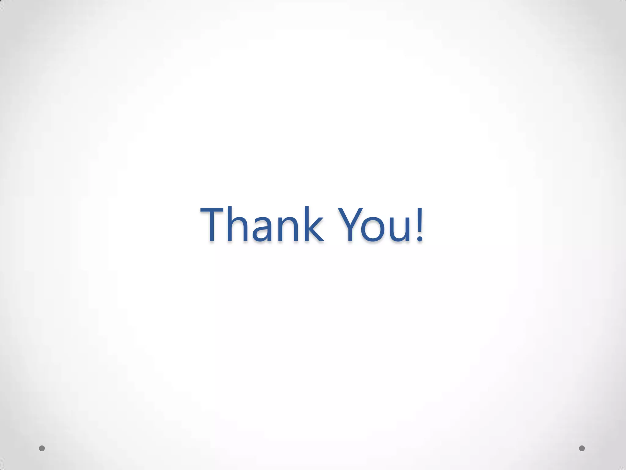 Thank You! 