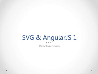SVG & AngularJS 1
Directive Demo
 