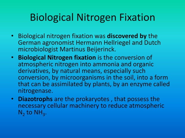 Biological nitrogen fixation | PDF