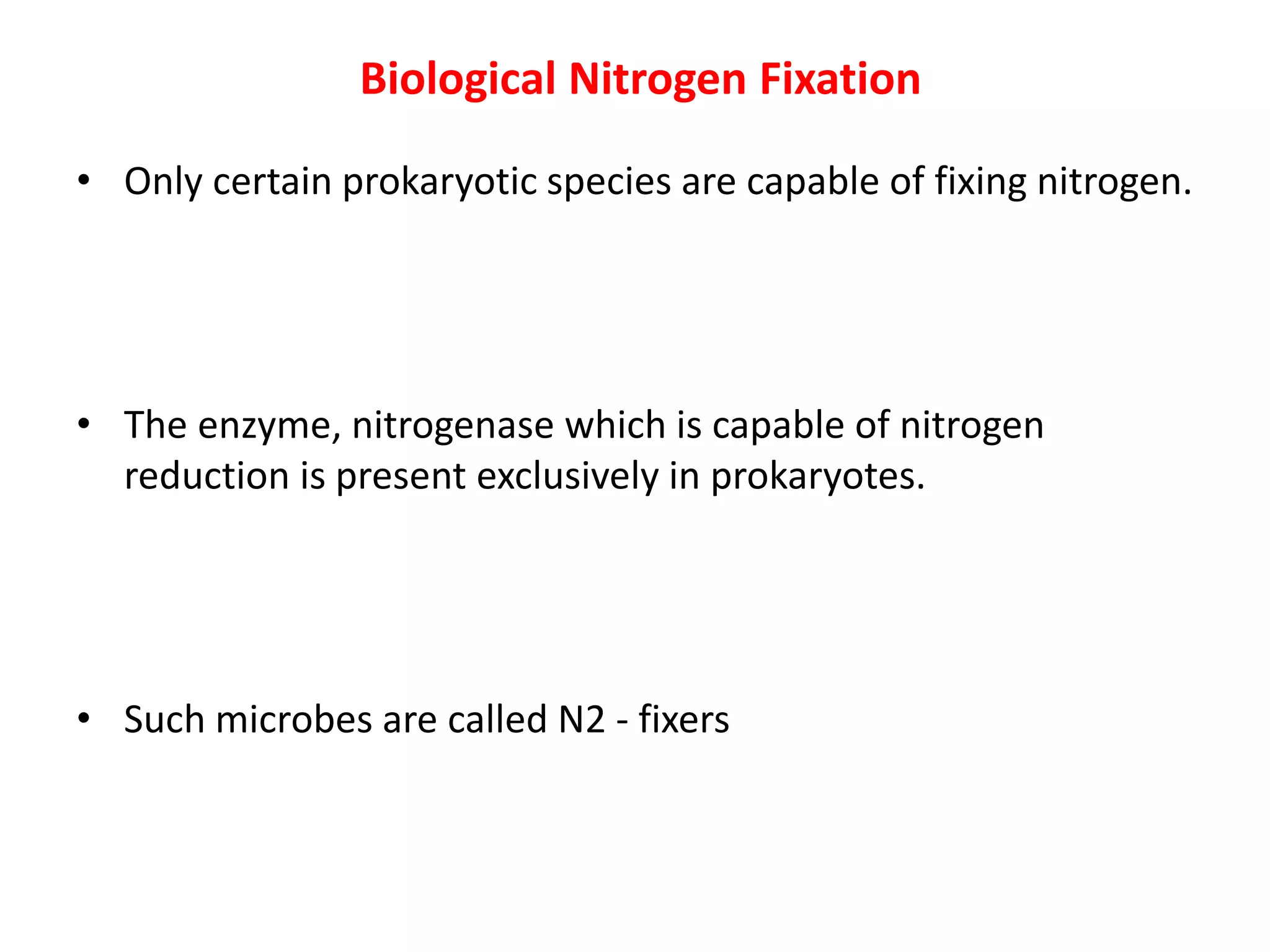 Biological nitrogen fixation, Nitrification Ammonification ...