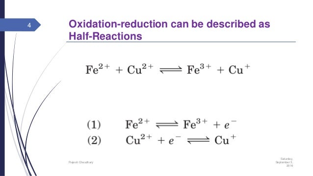 biological oxidation reduction