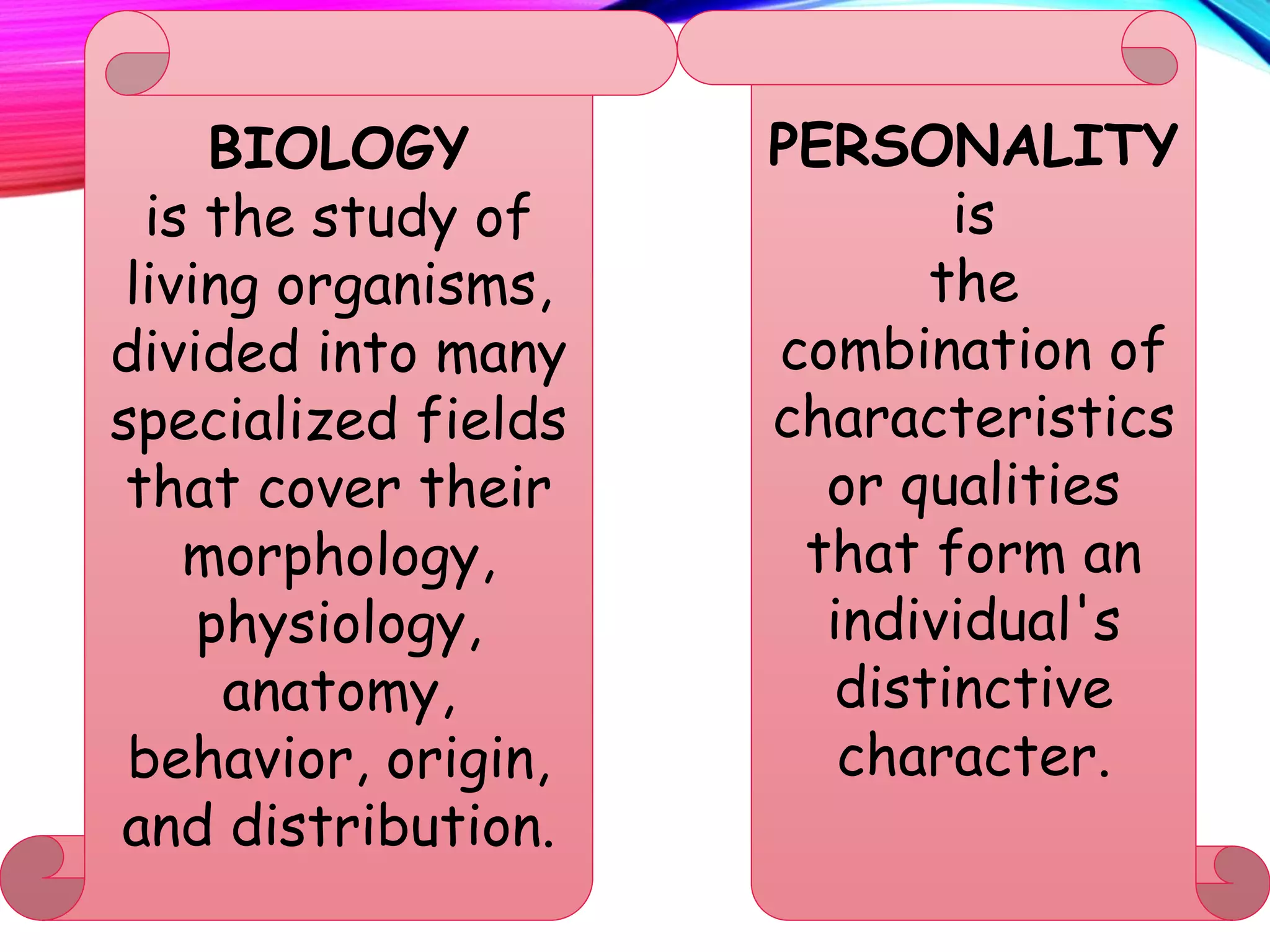 Biological Basis of Personality | PPTX
