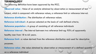 Biological reference intervals . | PPTX