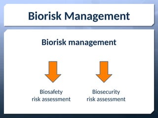 Biological Risk Assessment introductions | PPTX