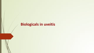 Biologicals in uveitis
 