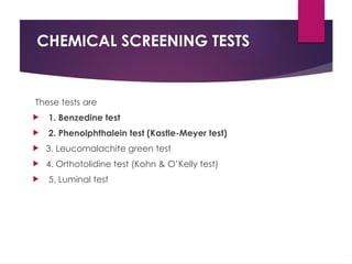 Biological stains -blood[Forensic Medicine].pptx