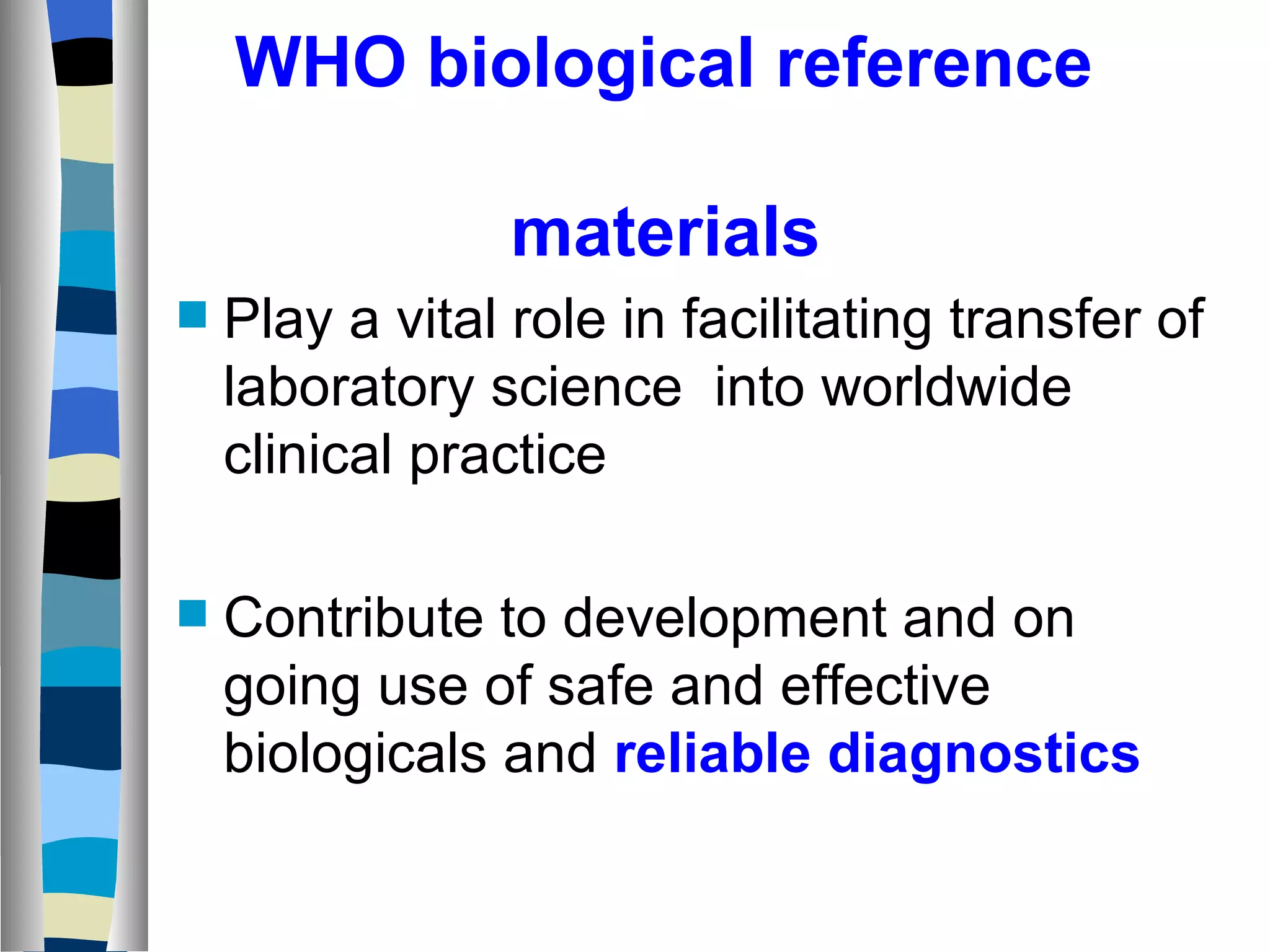 Biological standardisation programme who | PPT