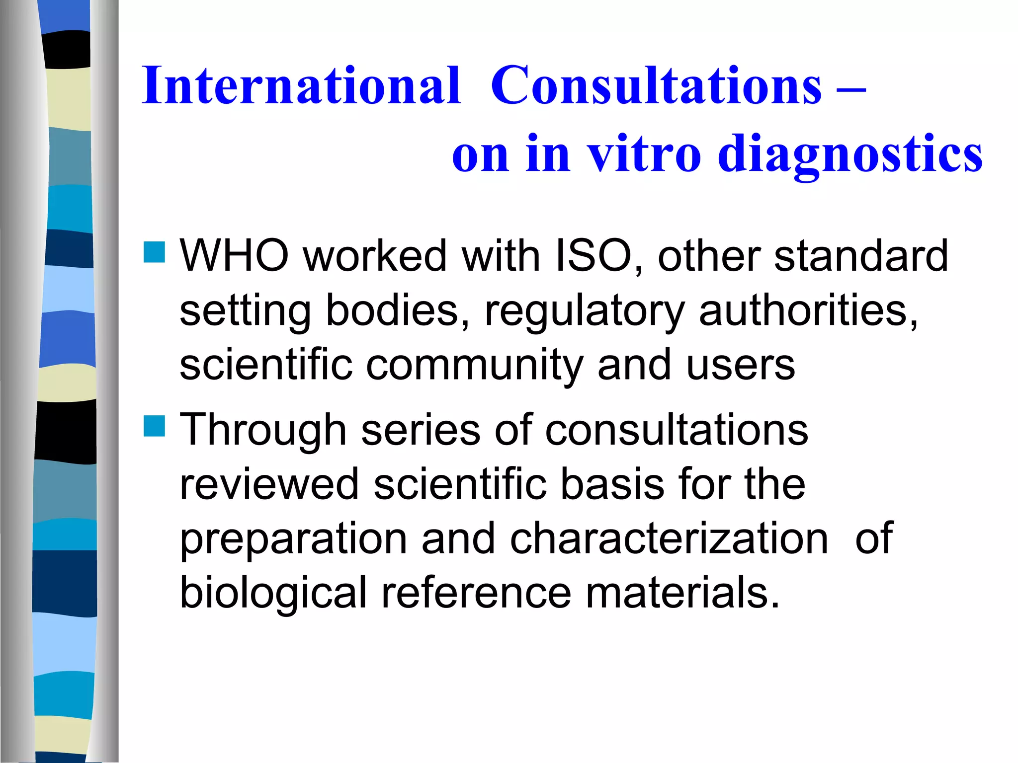 Biological standardisation programme who | PPT