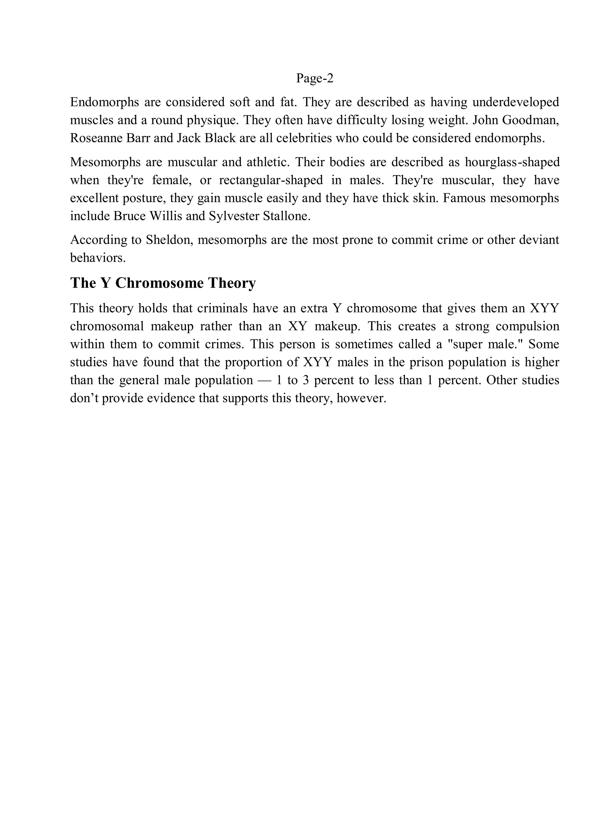 Biological Theory of Crime | PDF