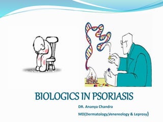 BIOLOGICS IN PSORIASIS
DR. Ananya Chandra
MD(Dermatology,Venereology & Leprosy)
 