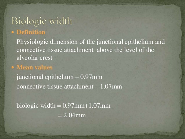 biologic width