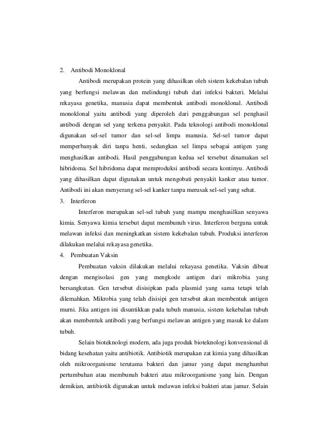 Peranan Biologi Di Bidang Industri