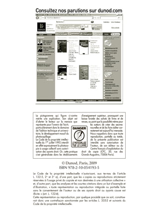 © Dunod, Paris, 2009
ISBN 978-2-10-054193-5
 