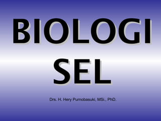 BIOLOGI
  SEL
 Drs. H. Hery Purnobasuki, MSi., PhD.
 