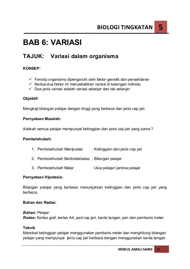 Soalan Objektif Biologi Tingkatan 4 Bab 4 - Selangor h