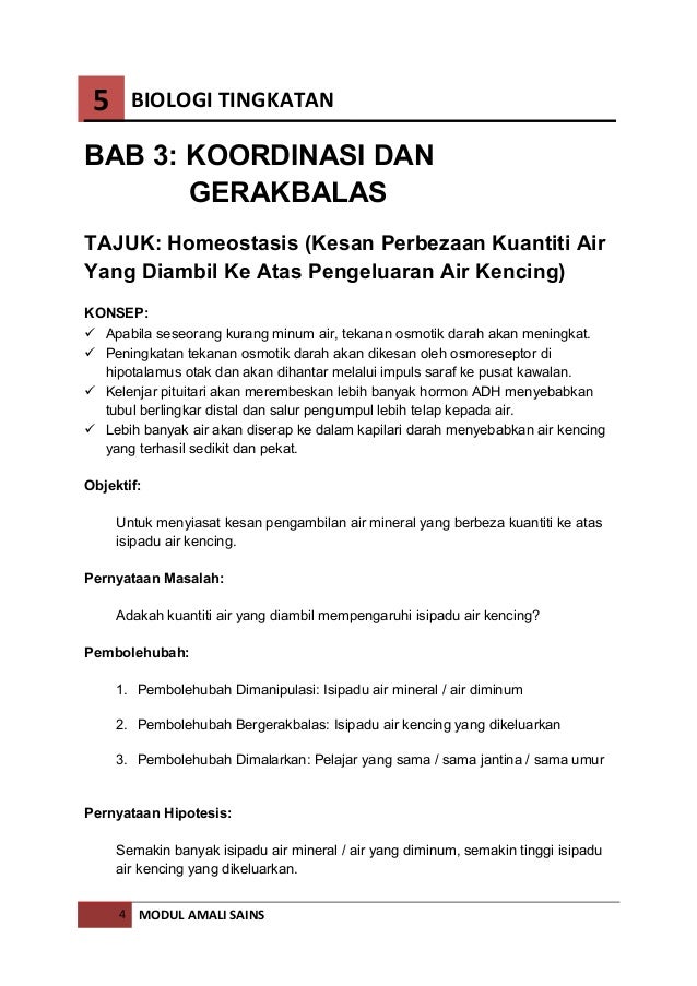 Biologi tingkatan 5