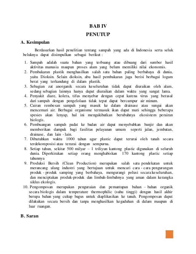 Karya Ilmiah Remaja "Sampah"