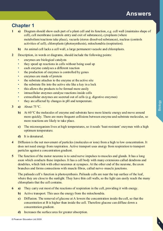 Biology Textbook Answers