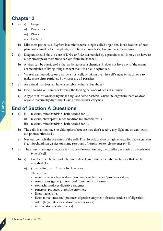 Biology Textbook Answers