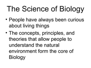Biology - Chp 1 - Biology The Study Of Life - PowerPoint | PPT