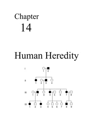 Chapter
 14

Human Heredity
 