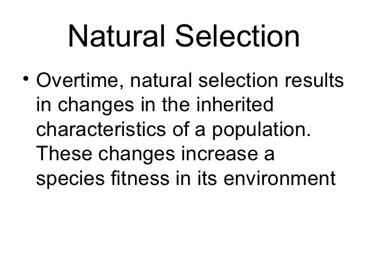 Overtime What Is The Result Of Natural Selection Overtime What Is The Result Of Natural Selection