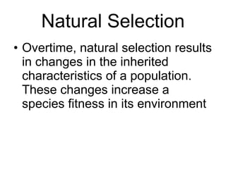 Natural Selection ,[object Object]