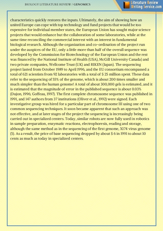 20 Topics For A Biology Literature Review – Academy
