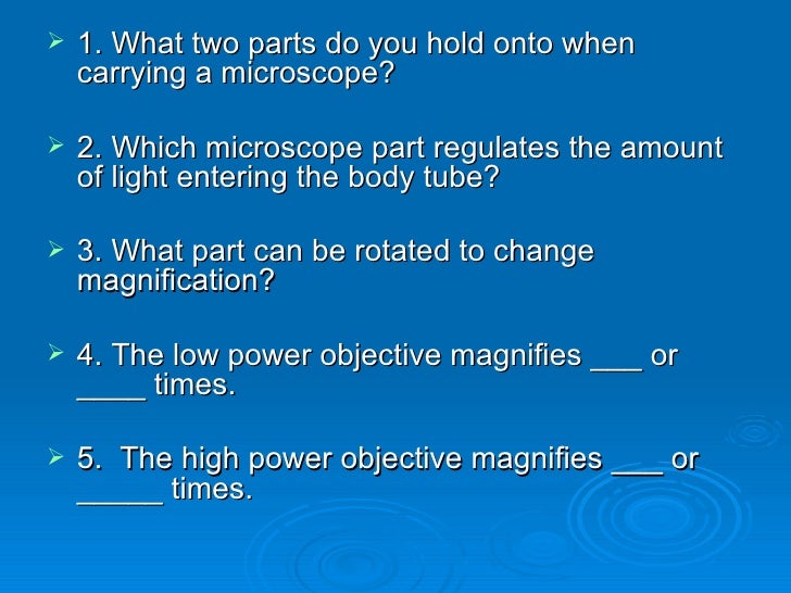 What is a low-power objective?