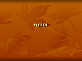 water 