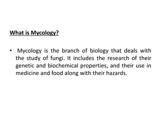 Introduction to Medical Mycology and Virology | PPTX