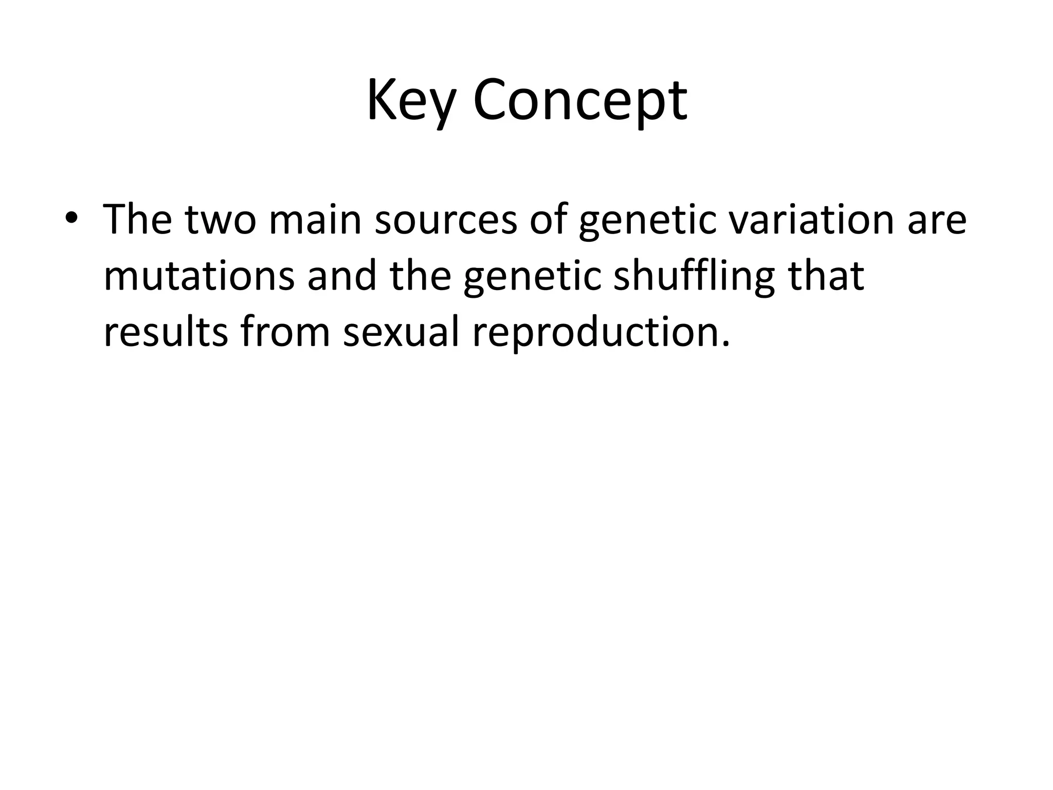 Biology 16 1 genes and variation[1] | PPTX