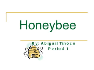 Honeybee   By: Abigail Tinoco Period 1 