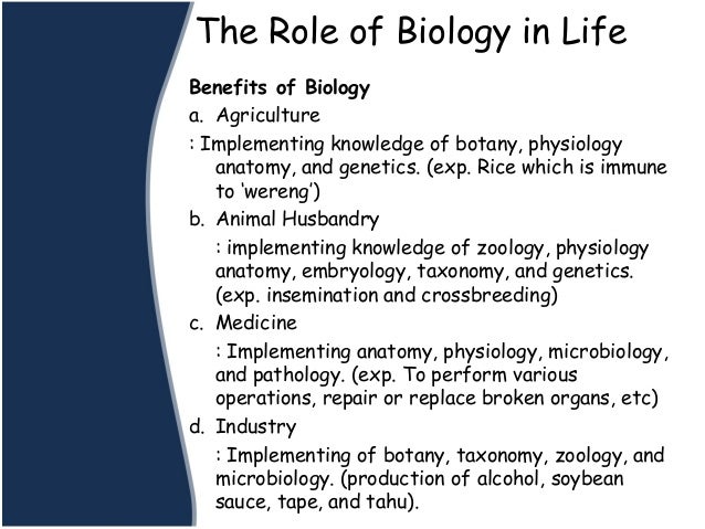 Biology as the study of life and living