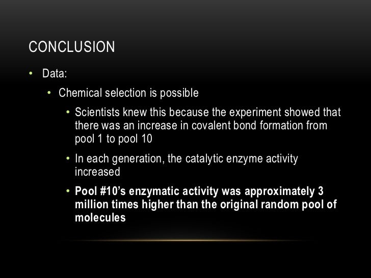 Biology Bartel And Szostak Experiment biology bartel and szostak experiment