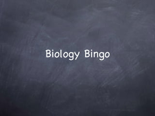Biology Bingo 