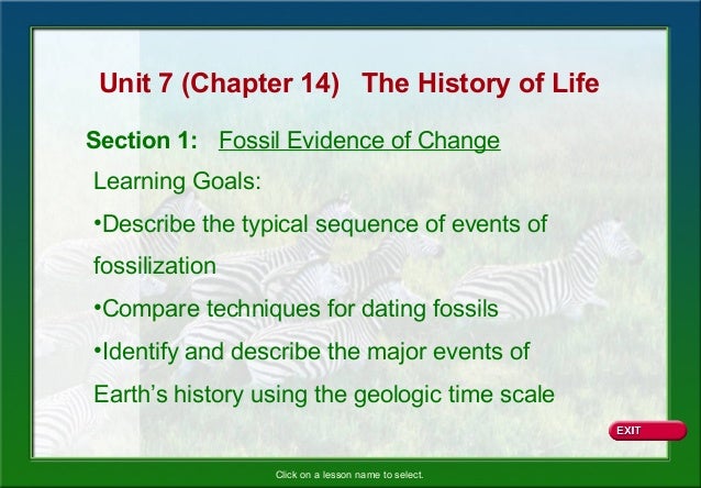 Biology Ch 14 History Of Life