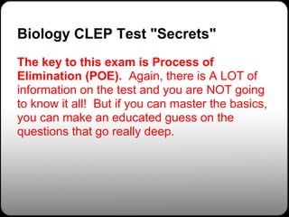 Biology CLEP Study Guides & Biology CLEP Practice Tests | PDF