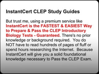 Biology CLEP Study Guides & Biology CLEP Practice Tests | PDF